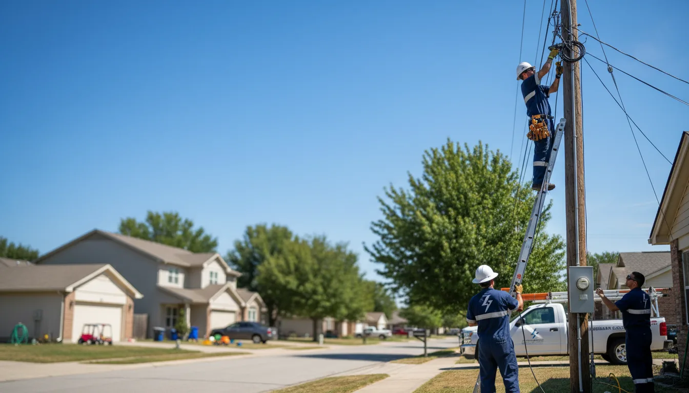 Residential electrician providing installation services in Lake Park, IA